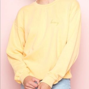 Honey brandy Melville sweatshirt